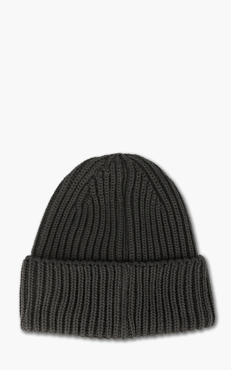 C.P. Company Extra Fine Merino Wool Goggle Beanie Forged Iron - Image 3