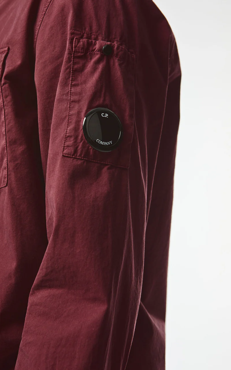 C.P. Company Gabardine Zipped Shirt Port Royal - Image 5