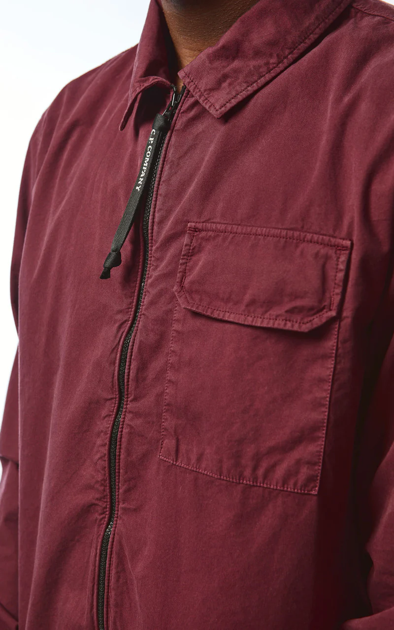 C.P. Company Gabardine Zipped Shirt Port Royal - Image 6