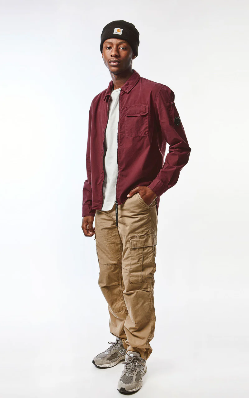 C.P. Company Gabardine Zipped Shirt Port Royal - Image 9