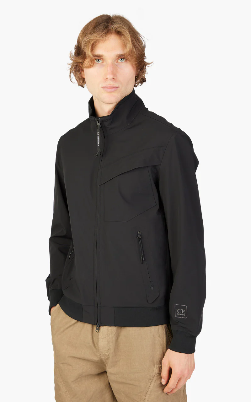 C.P. Company Metropolis Series Metroshell Bomber Jacket Black - Image 4