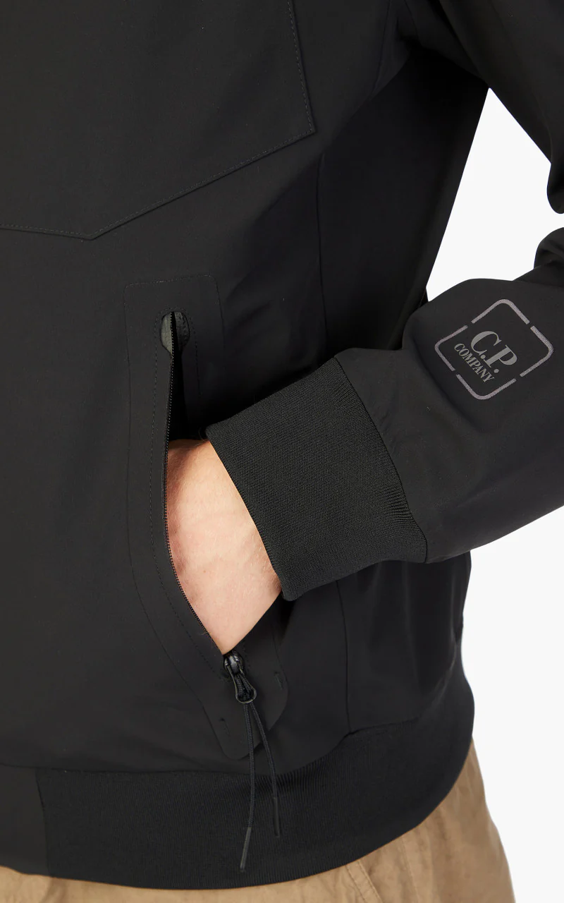C.P. Company Metropolis Series Metroshell Bomber Jacket Black - Image 5