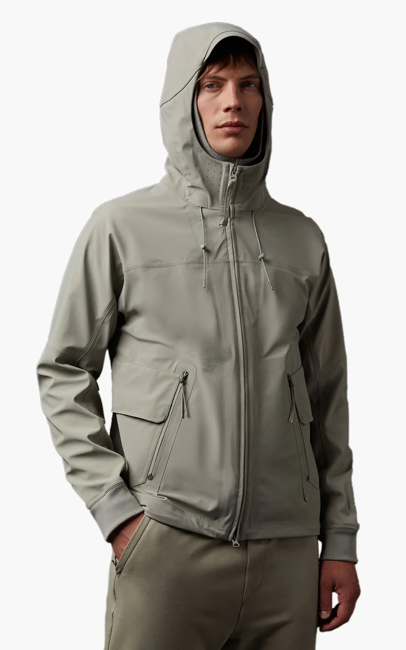 C.P. Company Metropolis Series Metroshell Hooded Jacket Silver Sage - Image 4