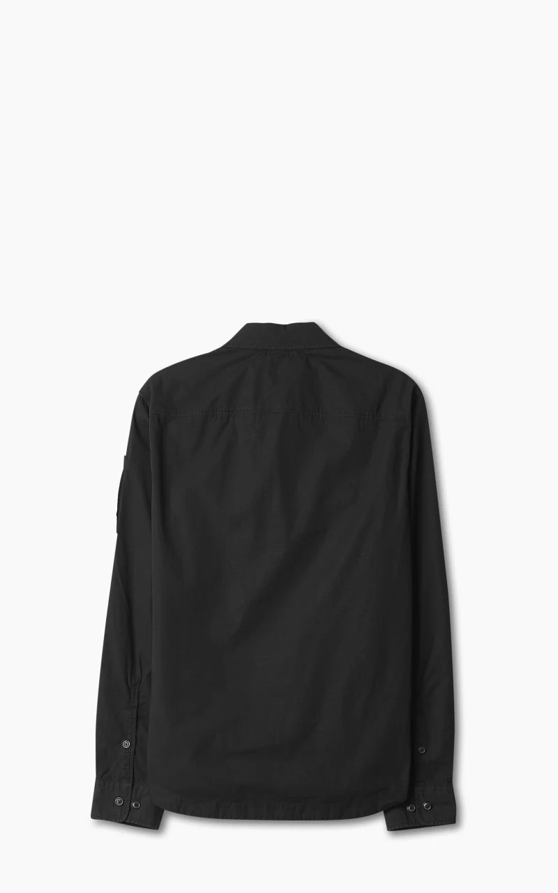 C.P. Company Rip Stop Pocket Shirt Black - Image 2