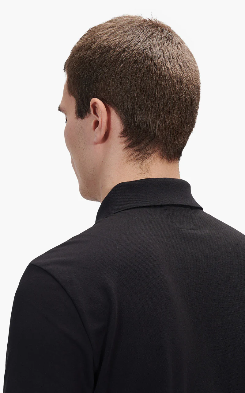 C.P. Company Stretch Piquet Polo Shirt Black - Image 6