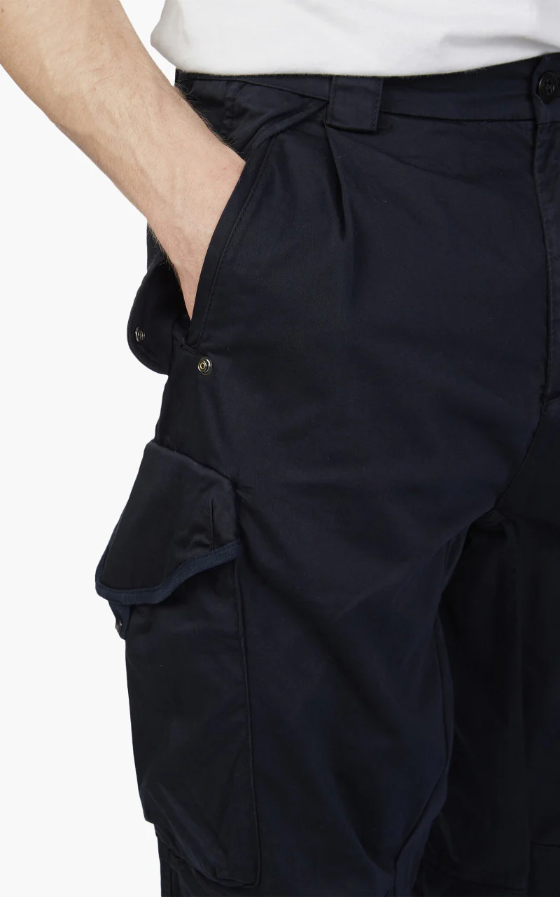 C.P. Company Stretch Sateen Loose Fit Cargo Pants Total Eclipse - Image 4