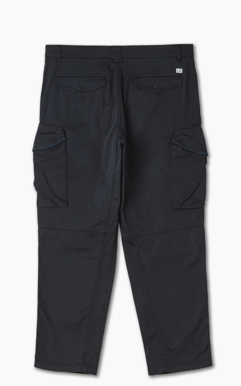 C.P. Company Stretch Sateen Loose Fit Cargo Pants Total Eclipse - Image 7