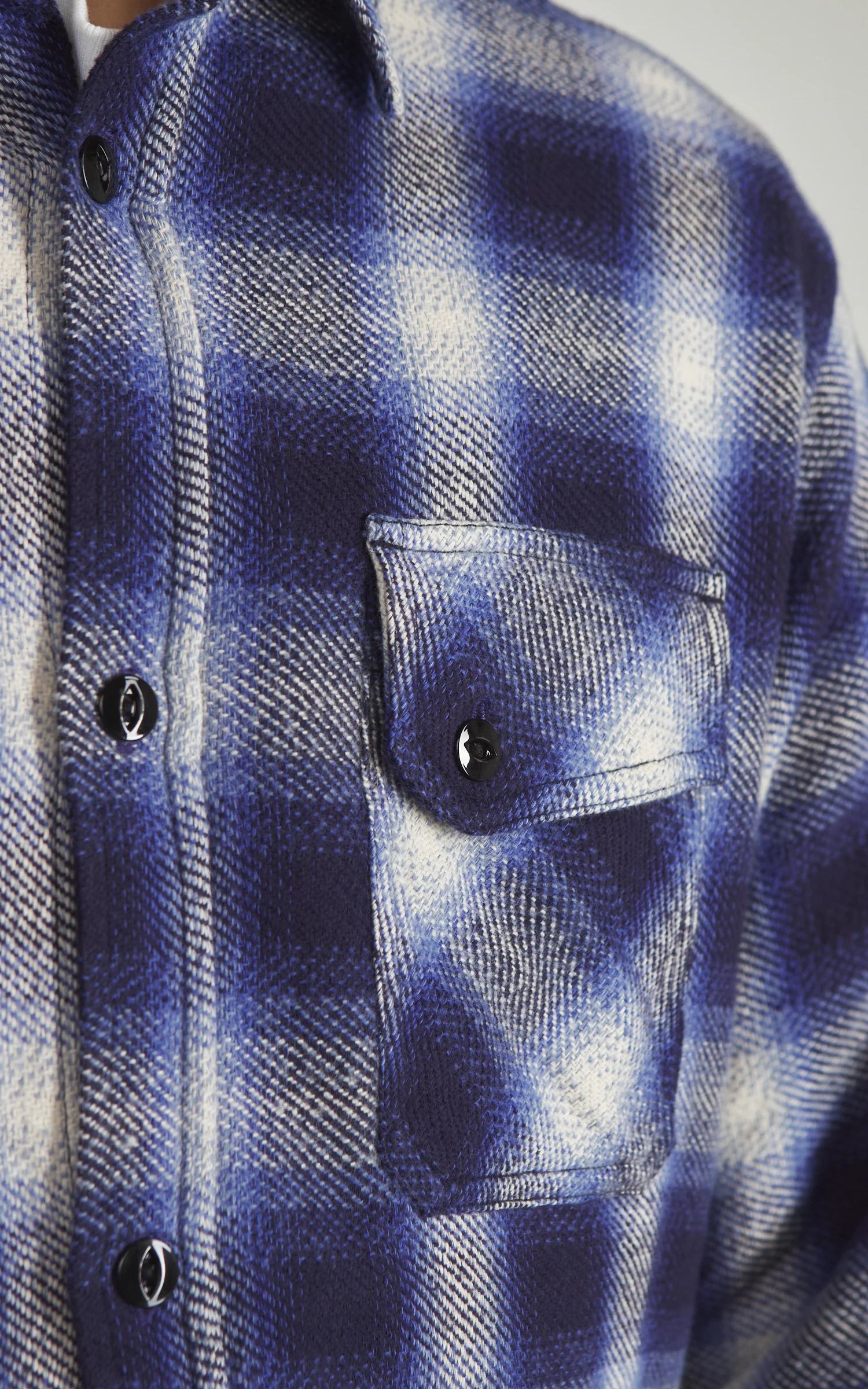 3sixteen Crosscut Flannel Plaid Royal Blue - Image 3