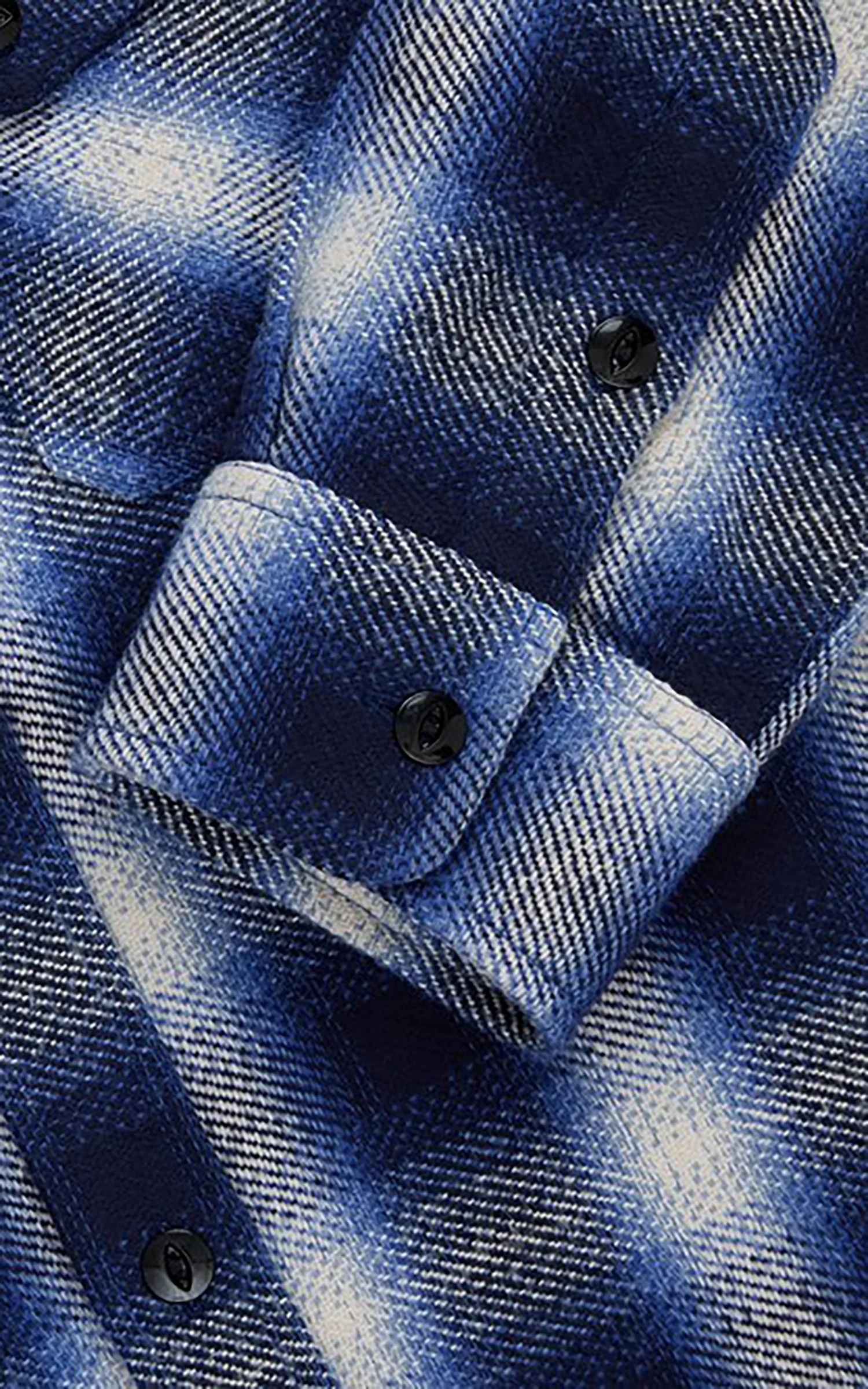3sixteen Crosscut Flannel Plaid Royal Blue - Image 6