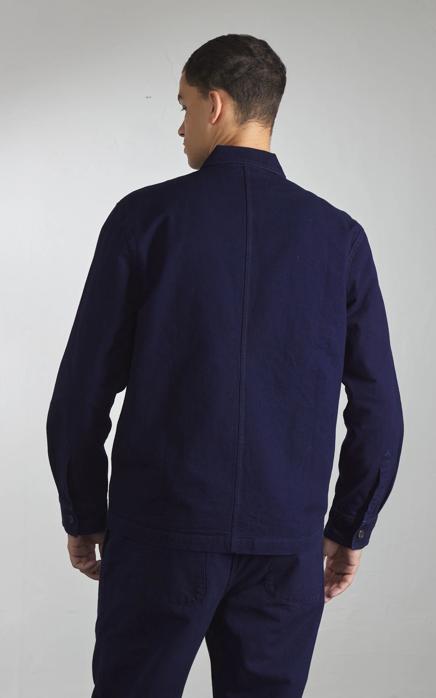 3sixteen Shop Jacket Canvas Indigo - Image 6
