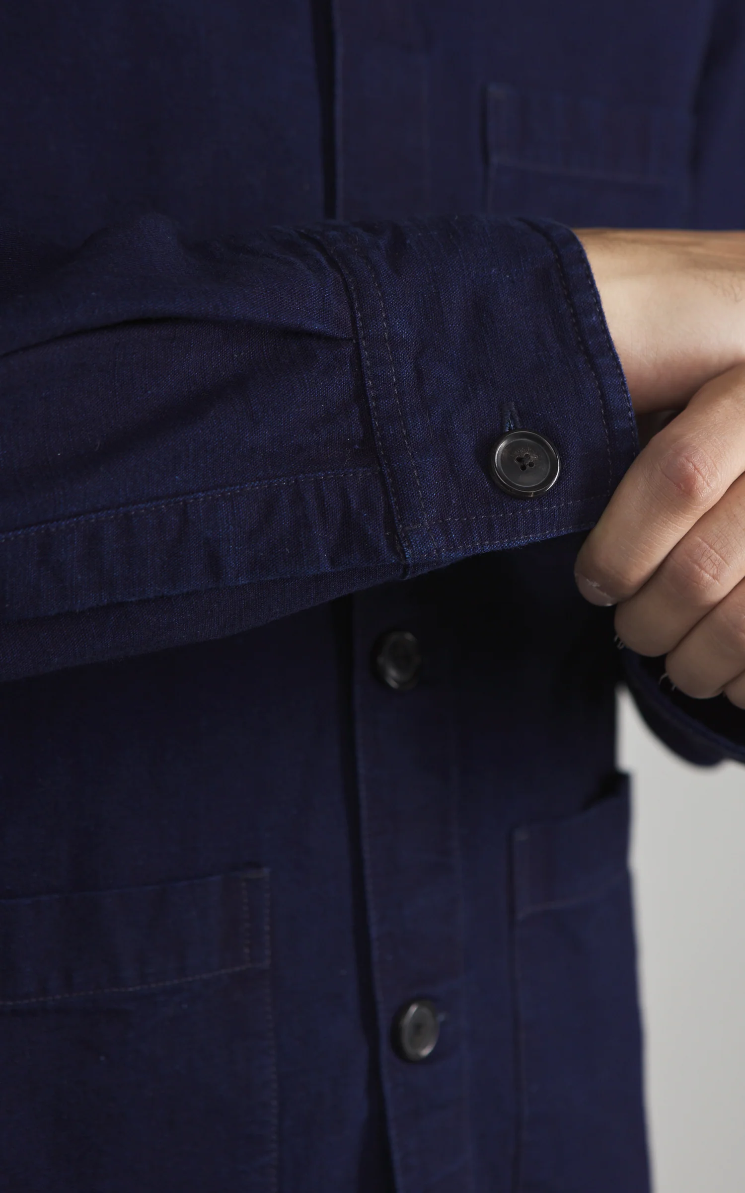 3sixteen Shop Jacket Canvas Indigo - Image 8