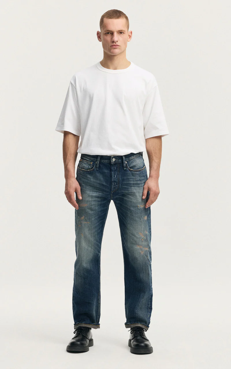 Denham Dagger Zephyr Blue Selvedge Mid Blue - Image 3