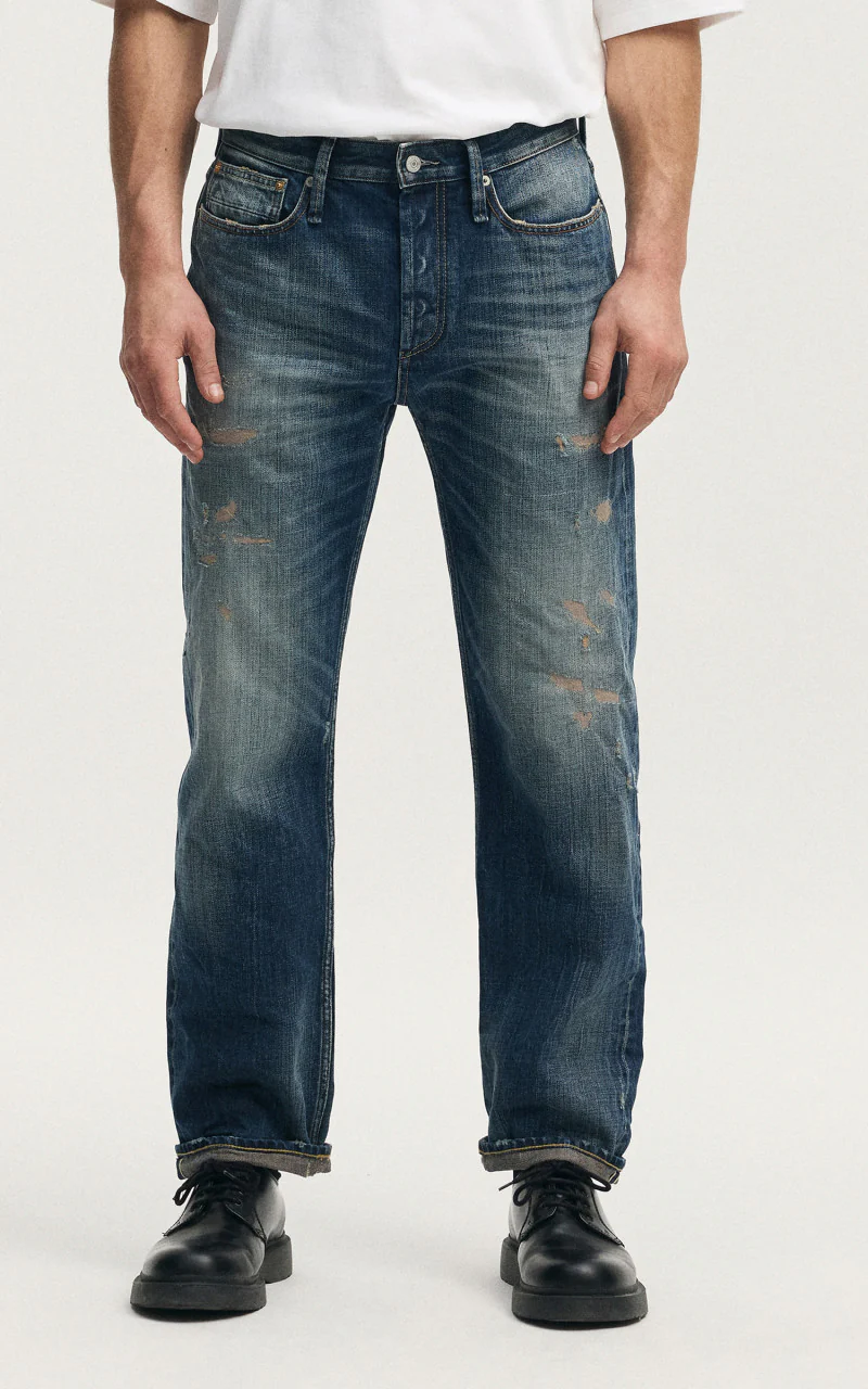 Denham Dagger Zephyr Blue Selvedge Mid Blue - Image 4