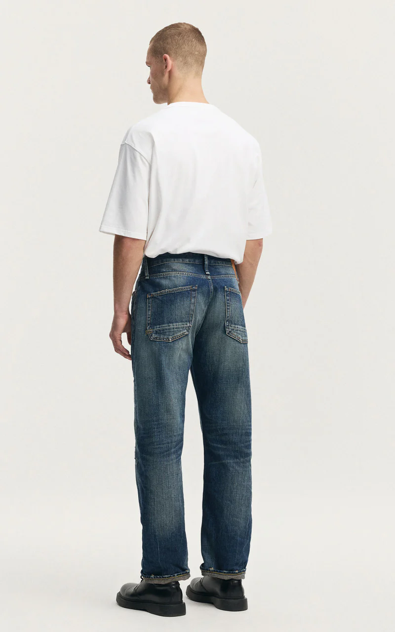 Denham Dagger Zephyr Blue Selvedge Mid Blue - Image 6