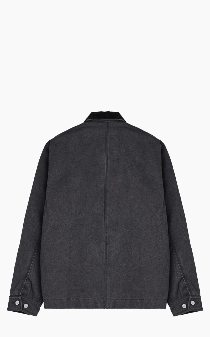 Denham Liam Worker Jacket Heavy Cotton Canvas Raven - Image 7