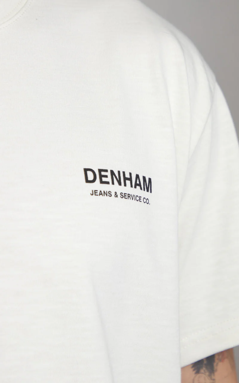 Denham Love Fades Tee Jersey Slub Natural - Image 5