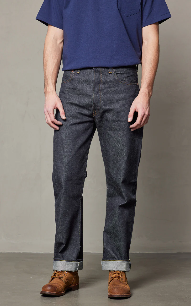 Denime Lot 220A Offset XX Model Selvedge Unwashed Indigo 14.5oz - Image 4