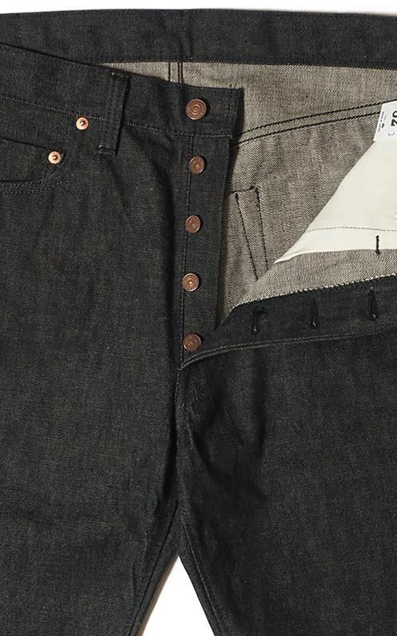 Denime Lot 224 66B Model Jeans Selvedge Black 14.5oz - Image 5