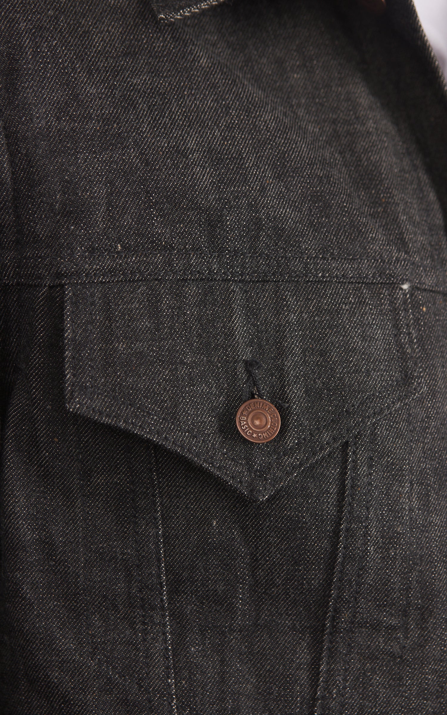 Denime Lot 233-66B Type III Denim Jacket Selvedge Black - Image 6
