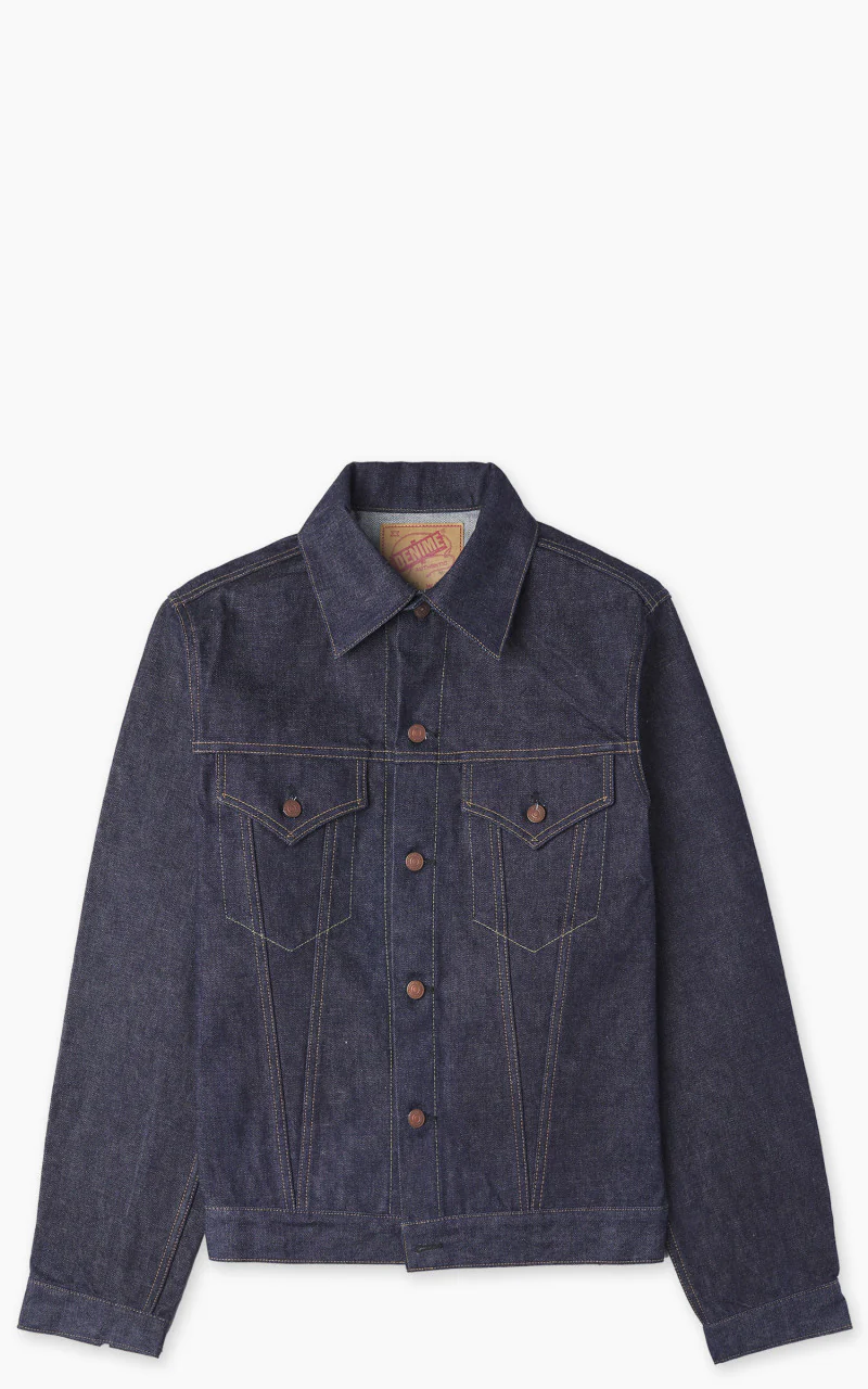 Denime Lot 233 Type III Denim Jacket Selvedge Unwashed Indigo