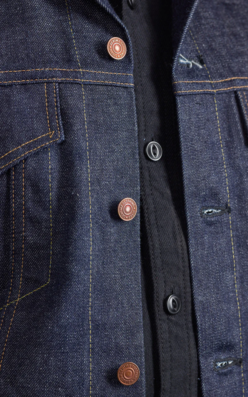 Denime Lot 233 Type III Denim Jacket Selvedge Unwashed Indigo - Image 6