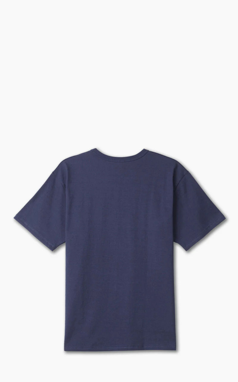 Lot 267 Front V Gusset Crew Neck T-Shirt Navy - Image 3