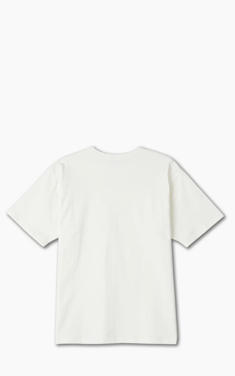 Lot 267 Front V Gusset Crew Neck T-Shirt Off White - Image 3
