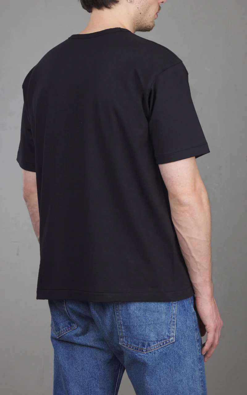 Lot 271 Crew Neck Plain T-Shirt Black - Image 6