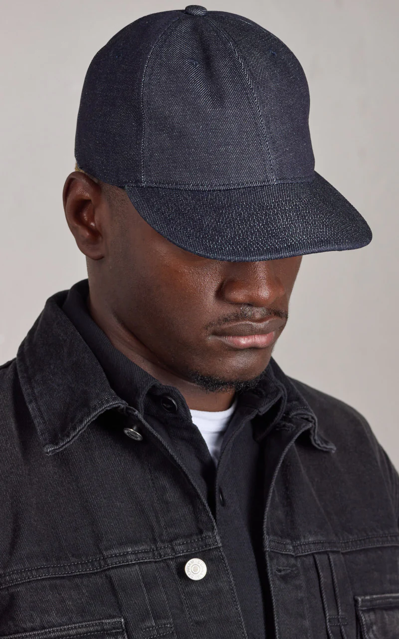 Denime Lot 301 Strong Denim Baseball Cap Indigo - Image 3