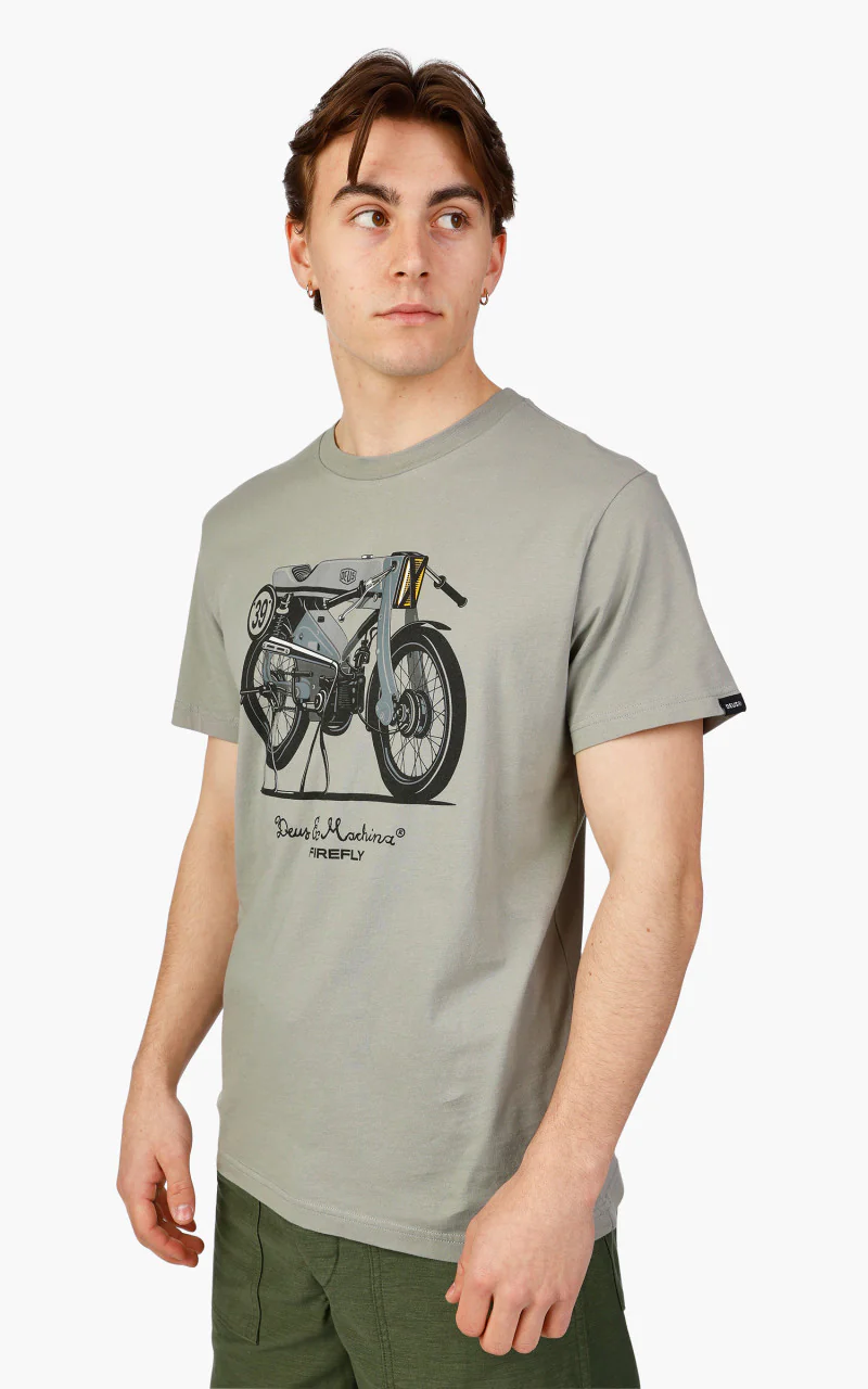 Deus Ex Machina Firefly Tee Moon Mist - Image 4