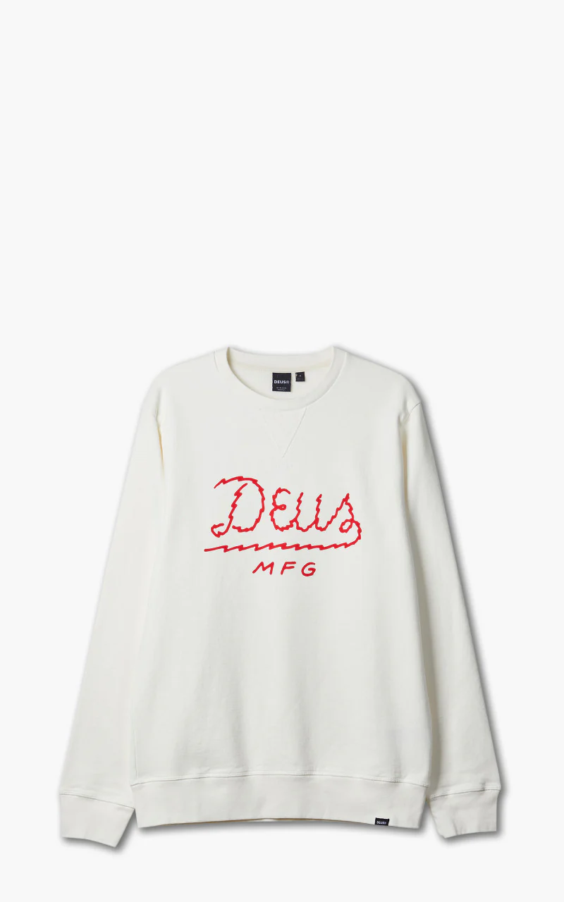 Deus Ex Machina Livewire Crew Vintage White