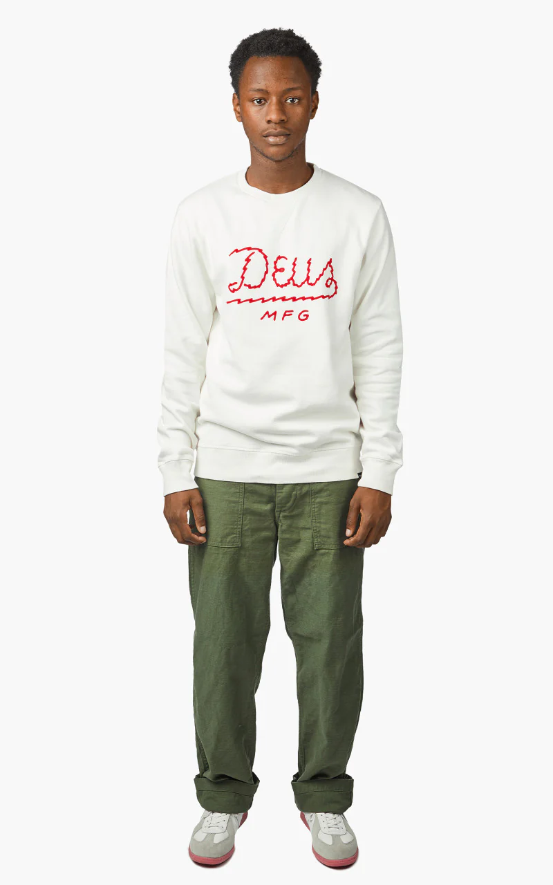 Deus Ex Machina Livewire Crew Vintage White - Image 2