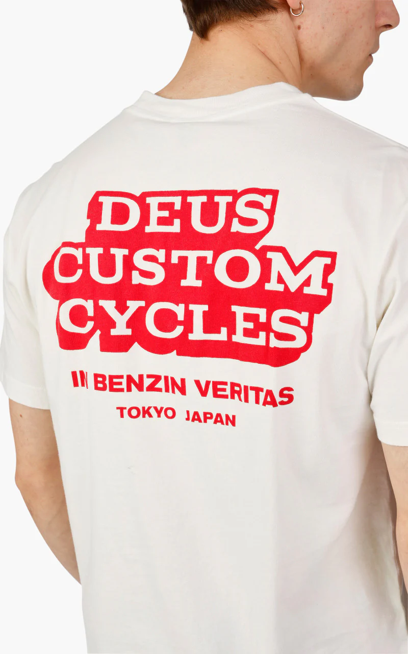 Deus Ex Machina Redline Tee Vintage White - Image 5
