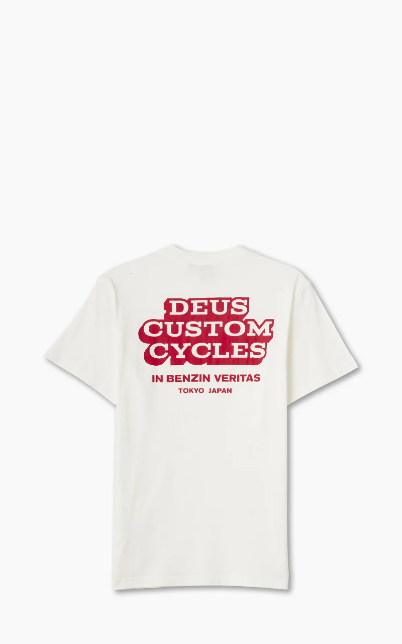 Deus Ex Machina Redline Tee Vintage White - Image 6