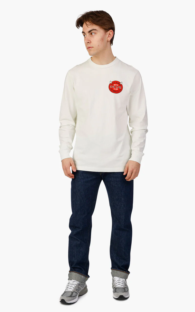 Deus Ex Machina Riding Hot LS Tee Vintage White - Image 2