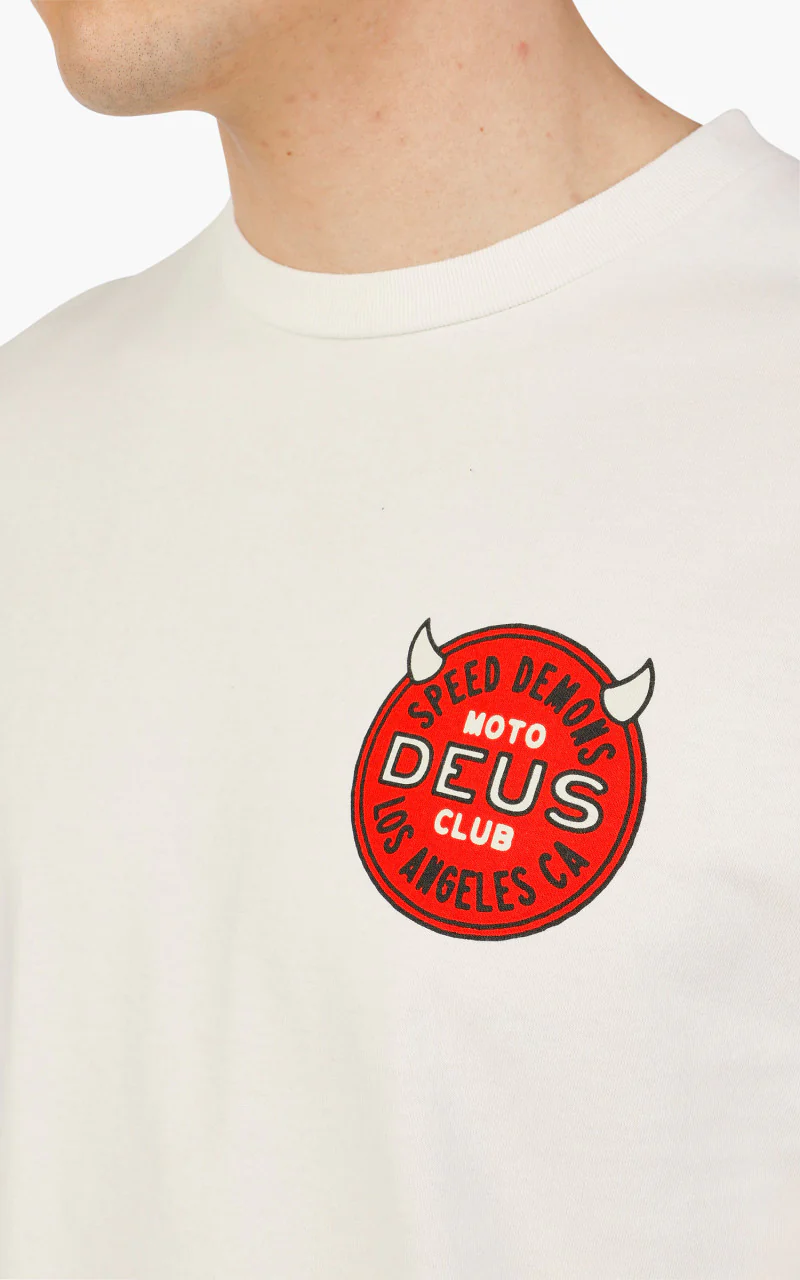 Deus Ex Machina Riding Hot LS Tee Vintage White - Image 3