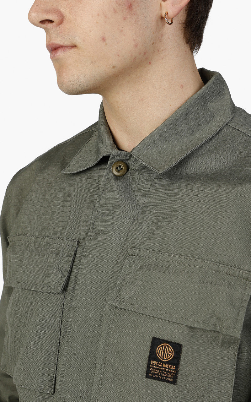 Deus Ex Machina Sawyer BDU Shirt Lichen Green - Image 2