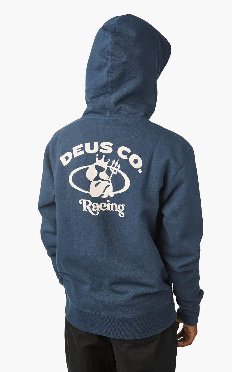 Deus Ex Machina Sirens Zip Thru Hood Navy - Image 6