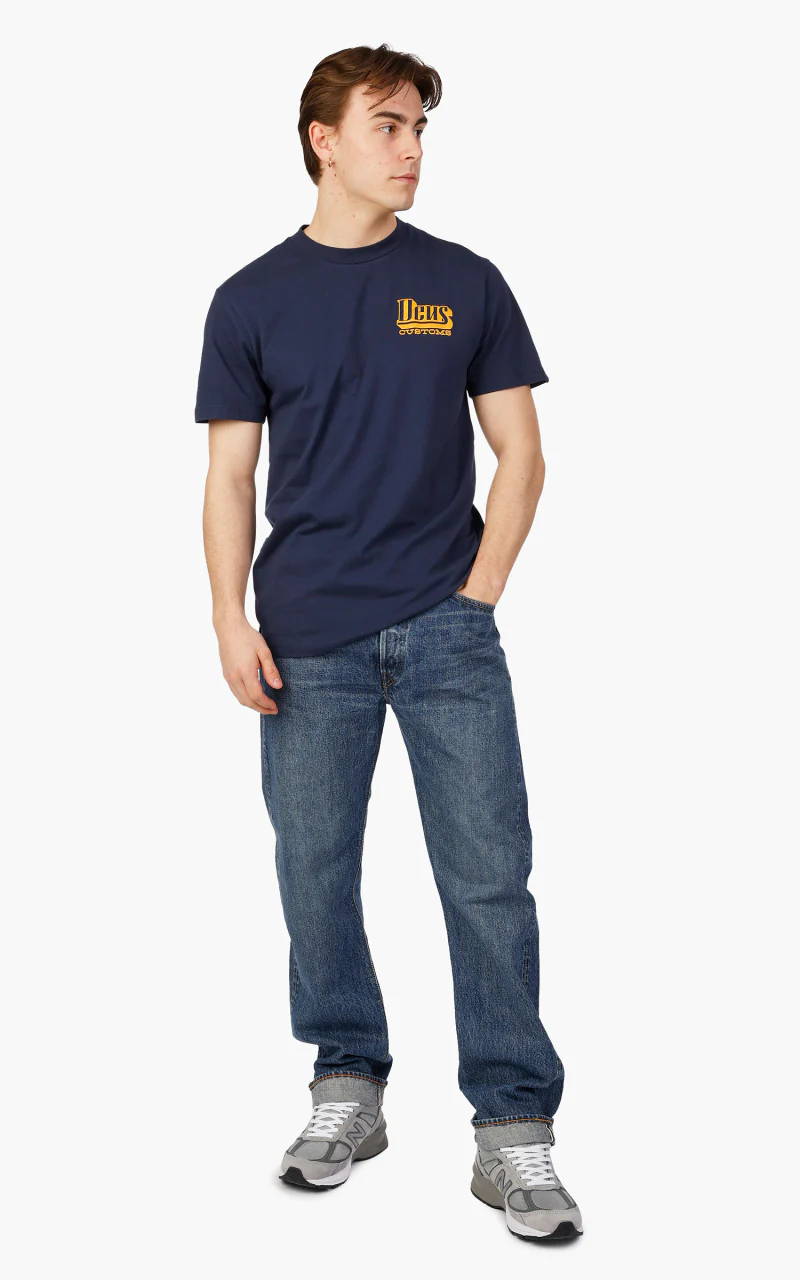 Deus Ex Machina Stripes Tee Navy - Image 2