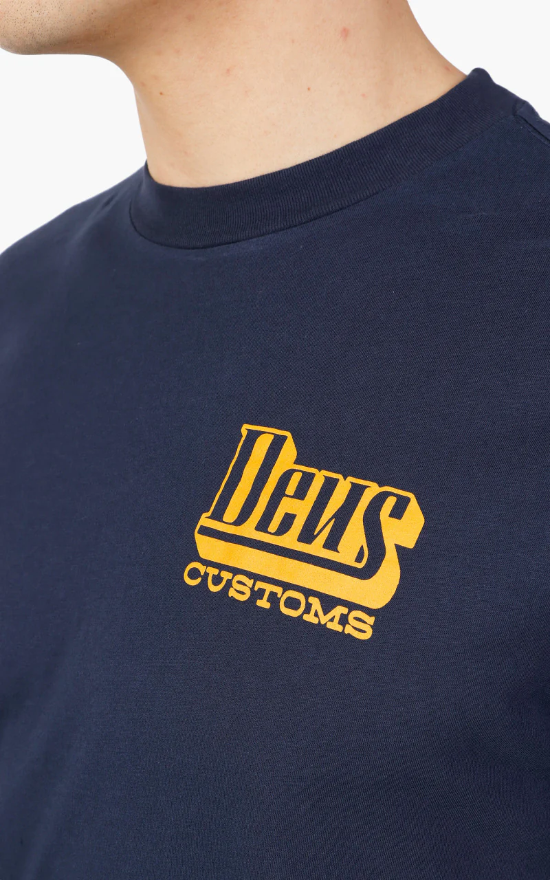 Deus Ex Machina Stripes Tee Navy - Image 3