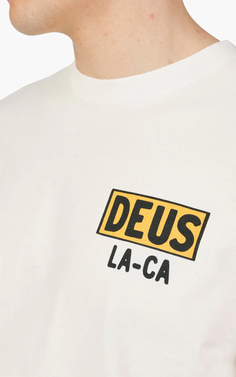 Deus Ex Machina Super Stitious Tee Vintage White - Image 3