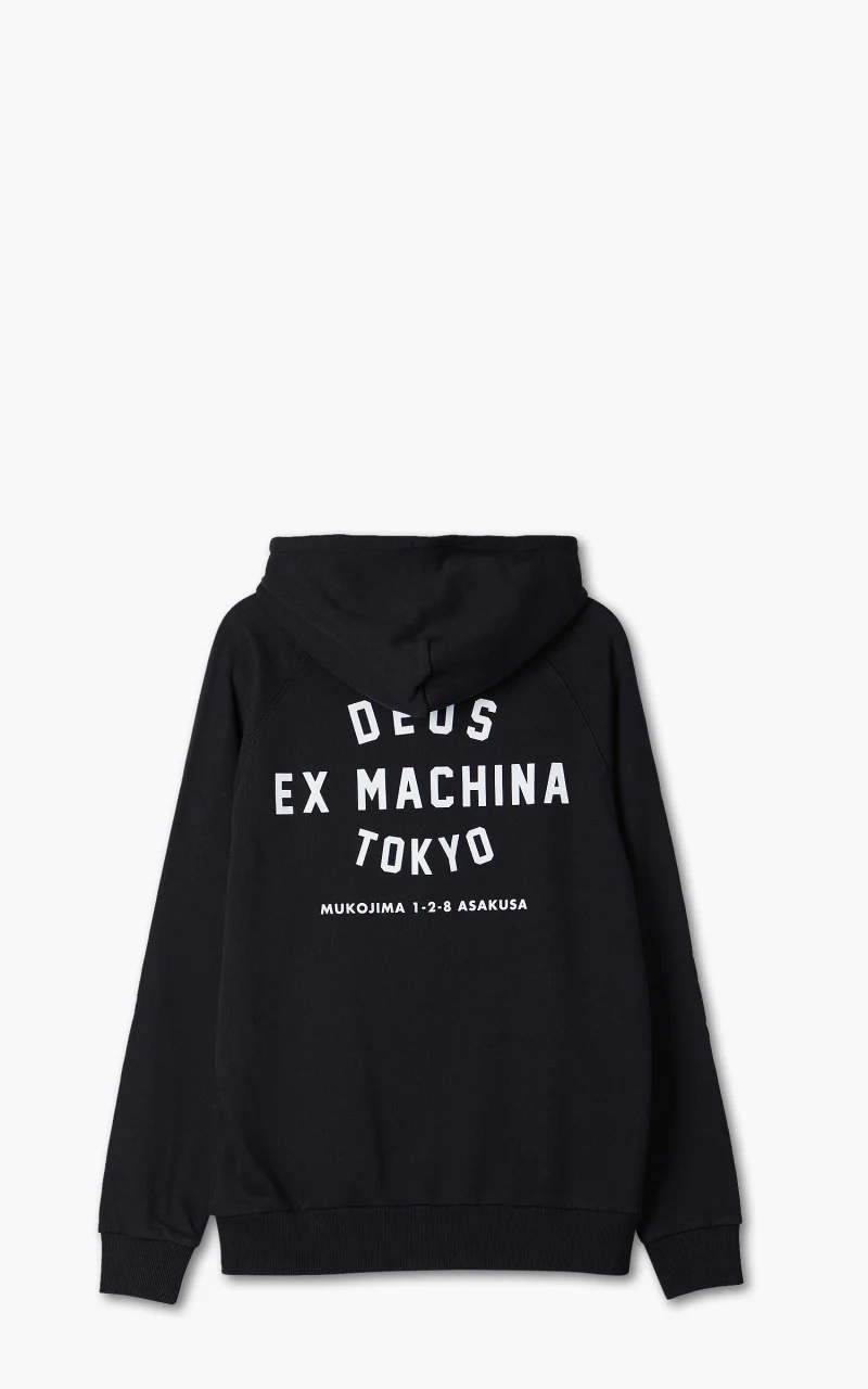 Deus Ex Machina Tokyo Address Hoodie Black - Image 4