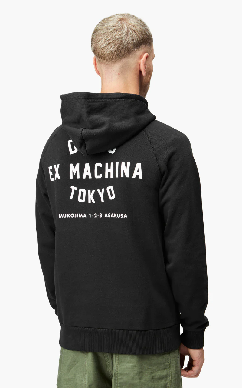 Deus Ex Machina Tokyo Address Hoodie Black - Image 8