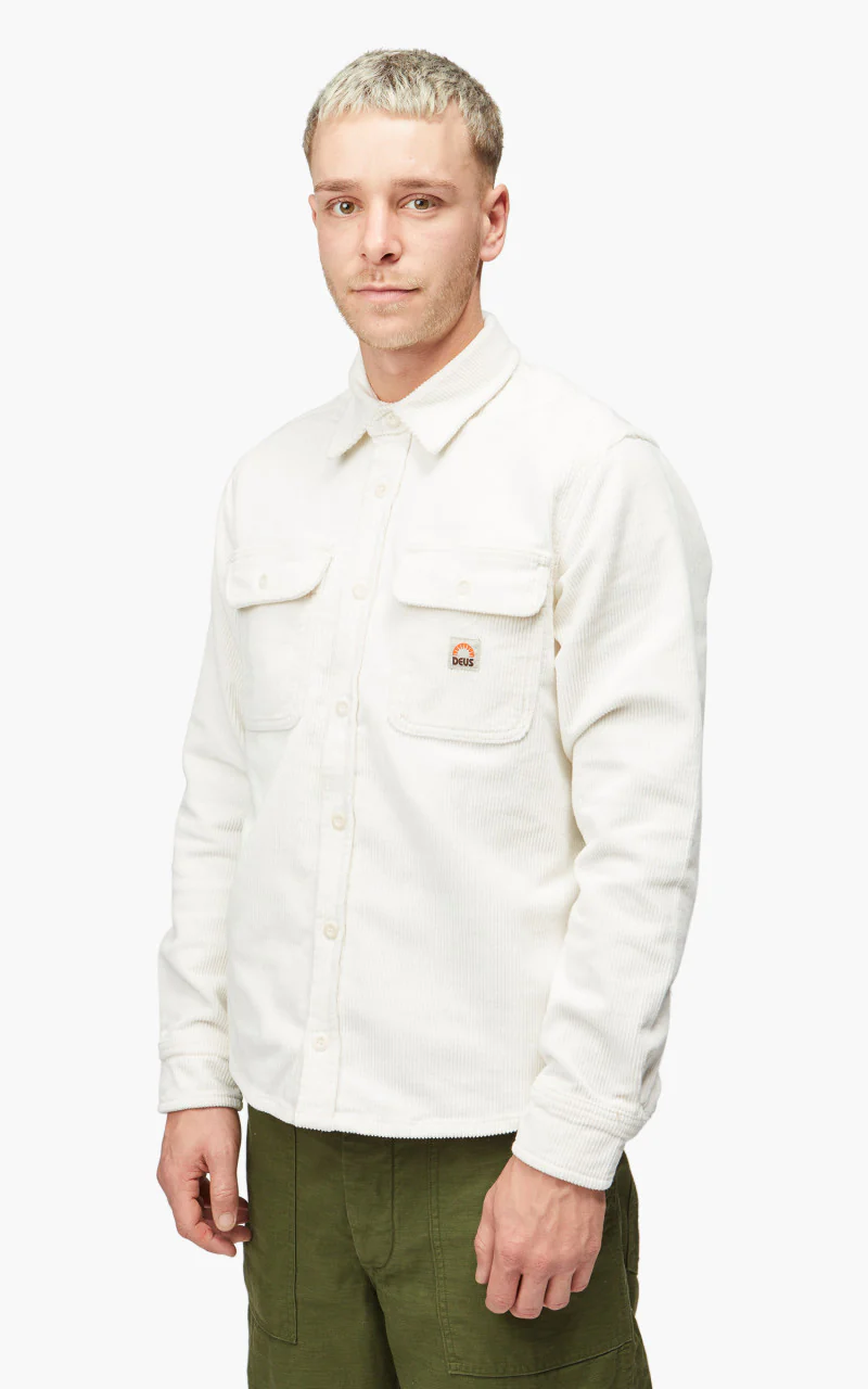 Deus Ex Machina Vacay Cord Shirt Dirty White - Image 3