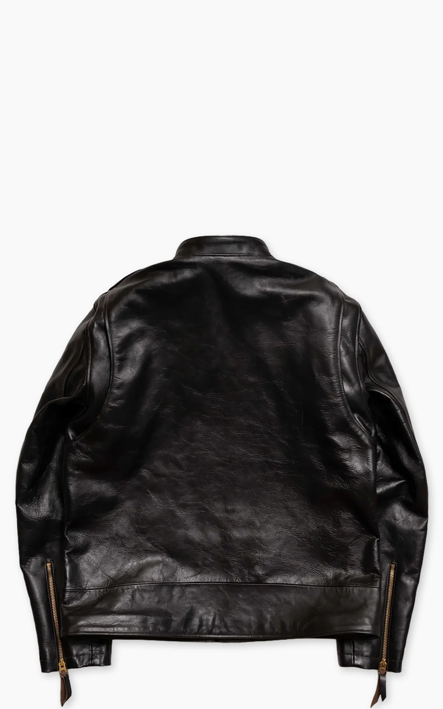 Double Helix Single Legend Horsehide Leather Rider Jacket Black - Image 8