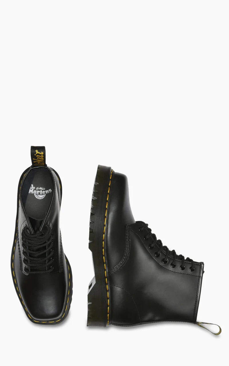 Dr. Martens 1460 Bex Squared Toe Leather Lace Up Boots Black - Image 5