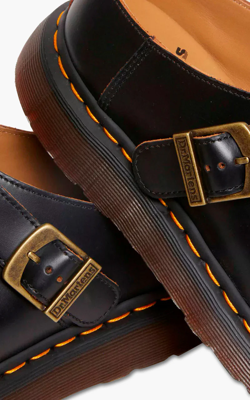 Dr. Martens Isham Buckle Mule Vintage Smooth Black - Image 4