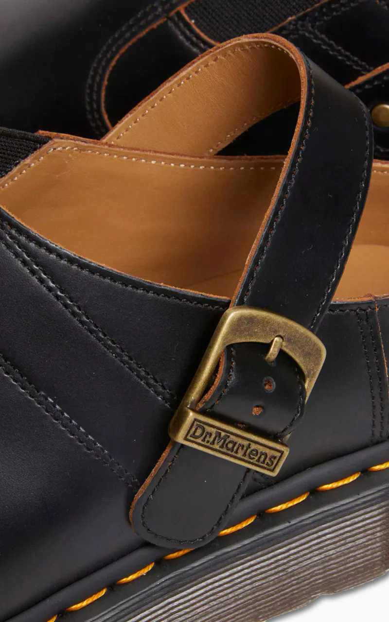 Dr. Martens Isham Buckle Mule Vintage Smooth Black - Image 9