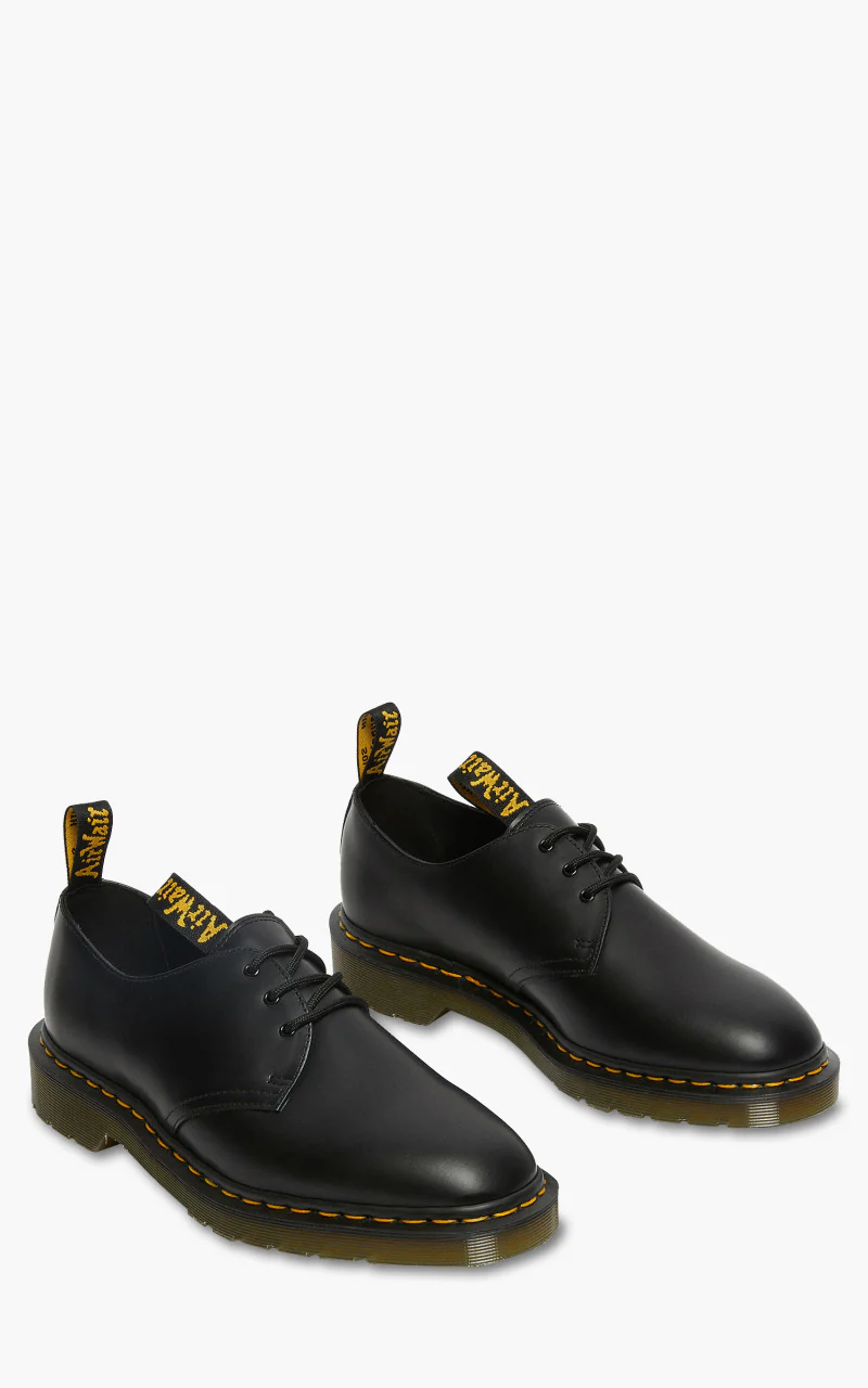 Dr. Martens x Engineered Garments 1461 Leather Lace Up Shoes Black Smooth - Image 4