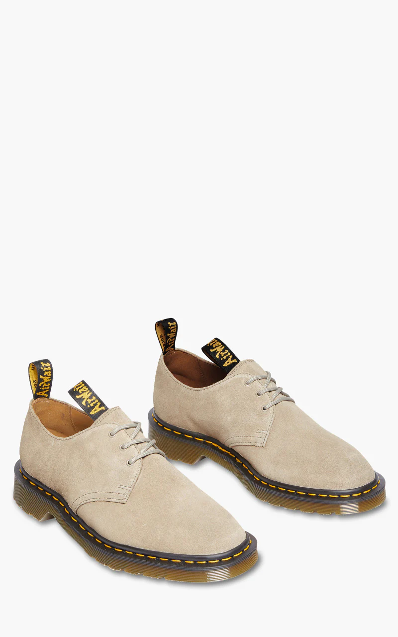 Dr. Martens x Engineered Garments 1461 Leather Lace Up Shoes Milkshake Hi Suede - Image 4
